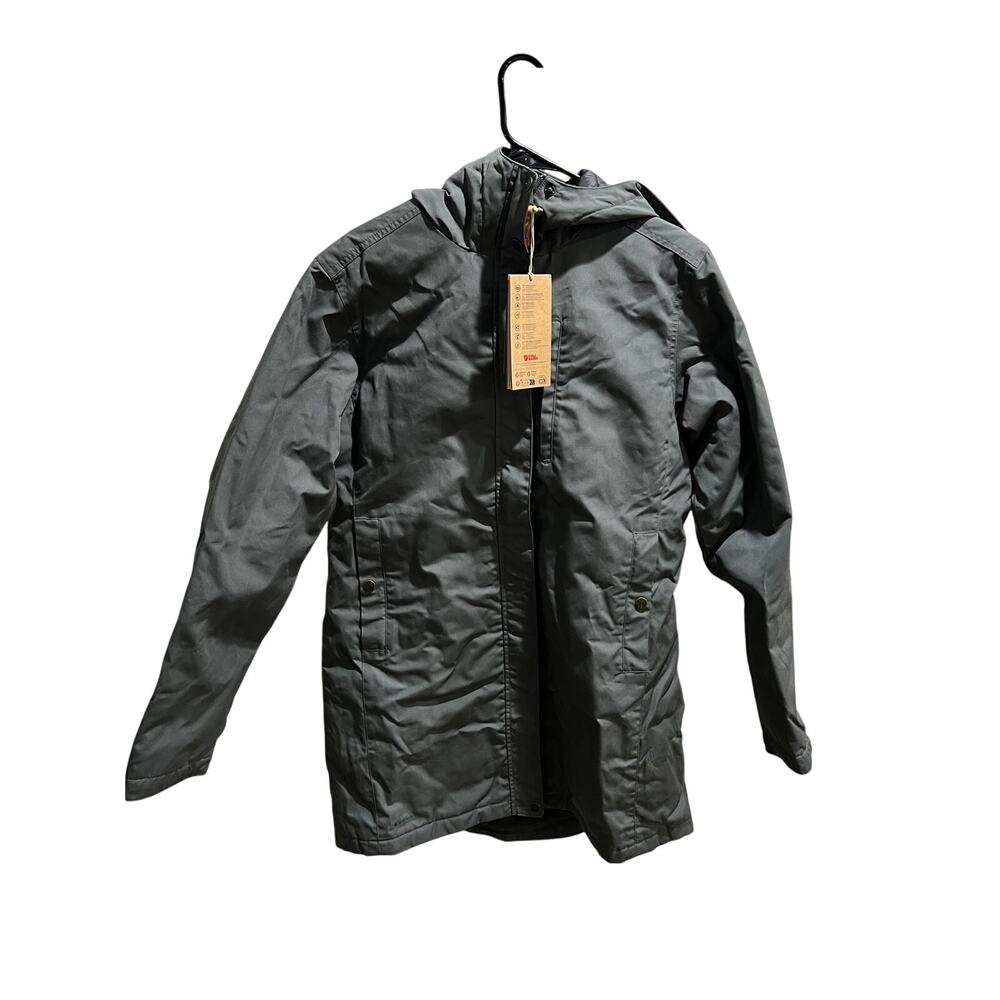 Fjallraven Kiruna Padded Parka Women’s L Basalt G-1000 Hooded Coat NWT 89644
